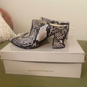 Marc Fisher Snake print shoes